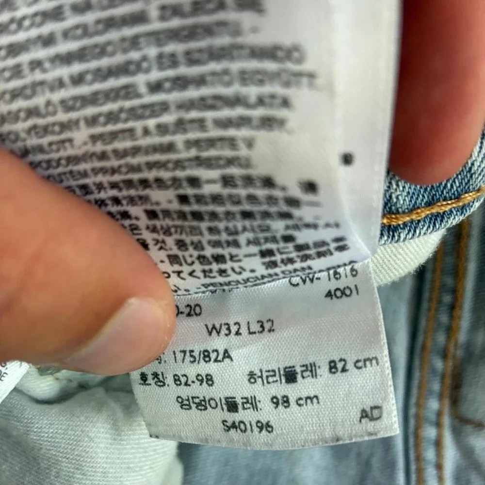 Levis 511 Slim Fit Light Wash Denim Jeans Mens W32 L32 Blue Y2K Skater